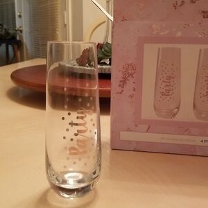 Four Piece Glass Party Set